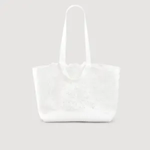 Andalousie Crochet Tote Bag Ecru