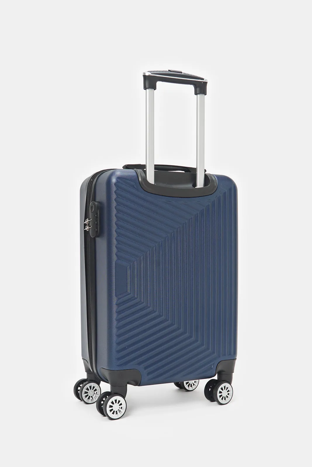 Blue Textured Trolley Luggage (20 Inch)