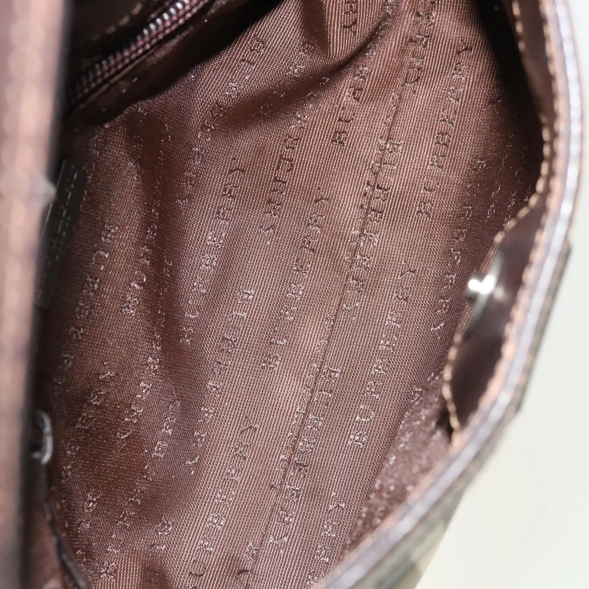 BURBERRY Nova Check Shoulder Bag PVC Beige Brown  yk10295