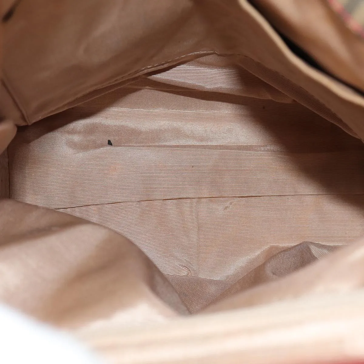 BURBERRY Nova Check Tote Bag Canvas Beige Red  75837
