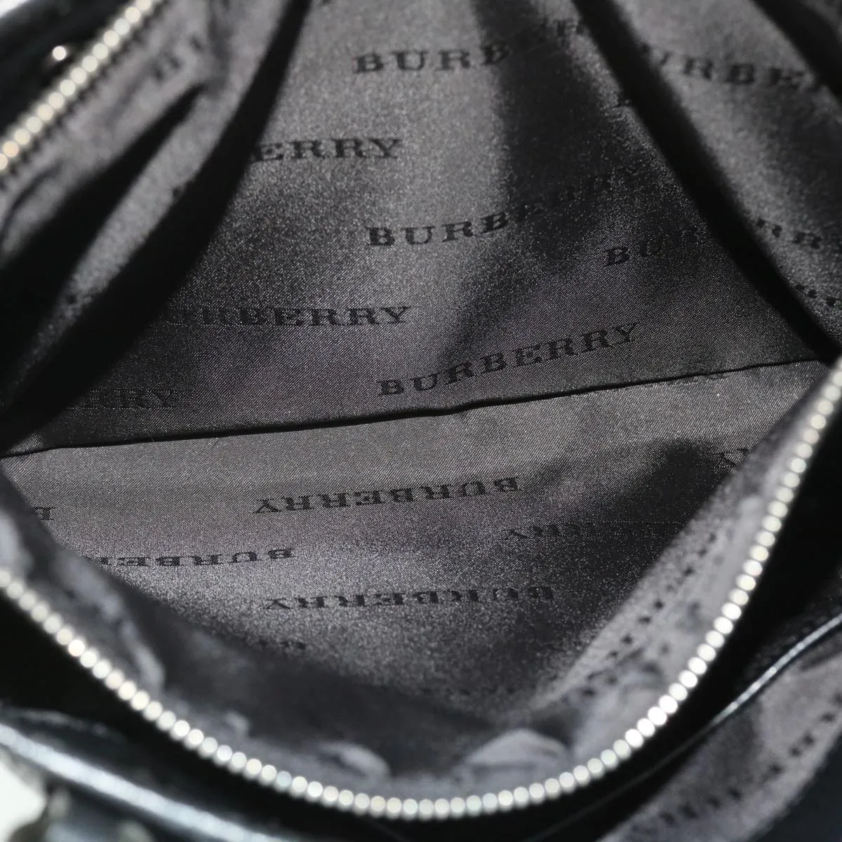 BURBERRY Nova Check Tote Bag Nylon Beige Black  yk8426