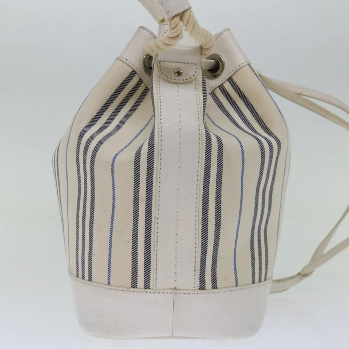 BURBERRY Tote Bag Canvas White  bs13470