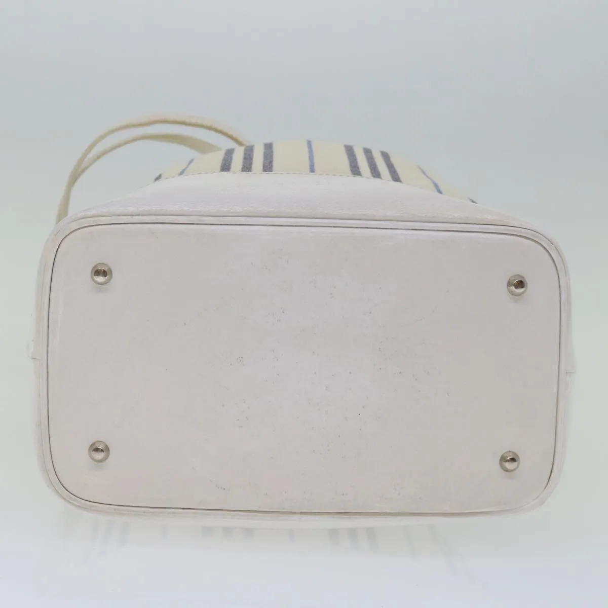 BURBERRY Tote Bag Canvas White  bs13470