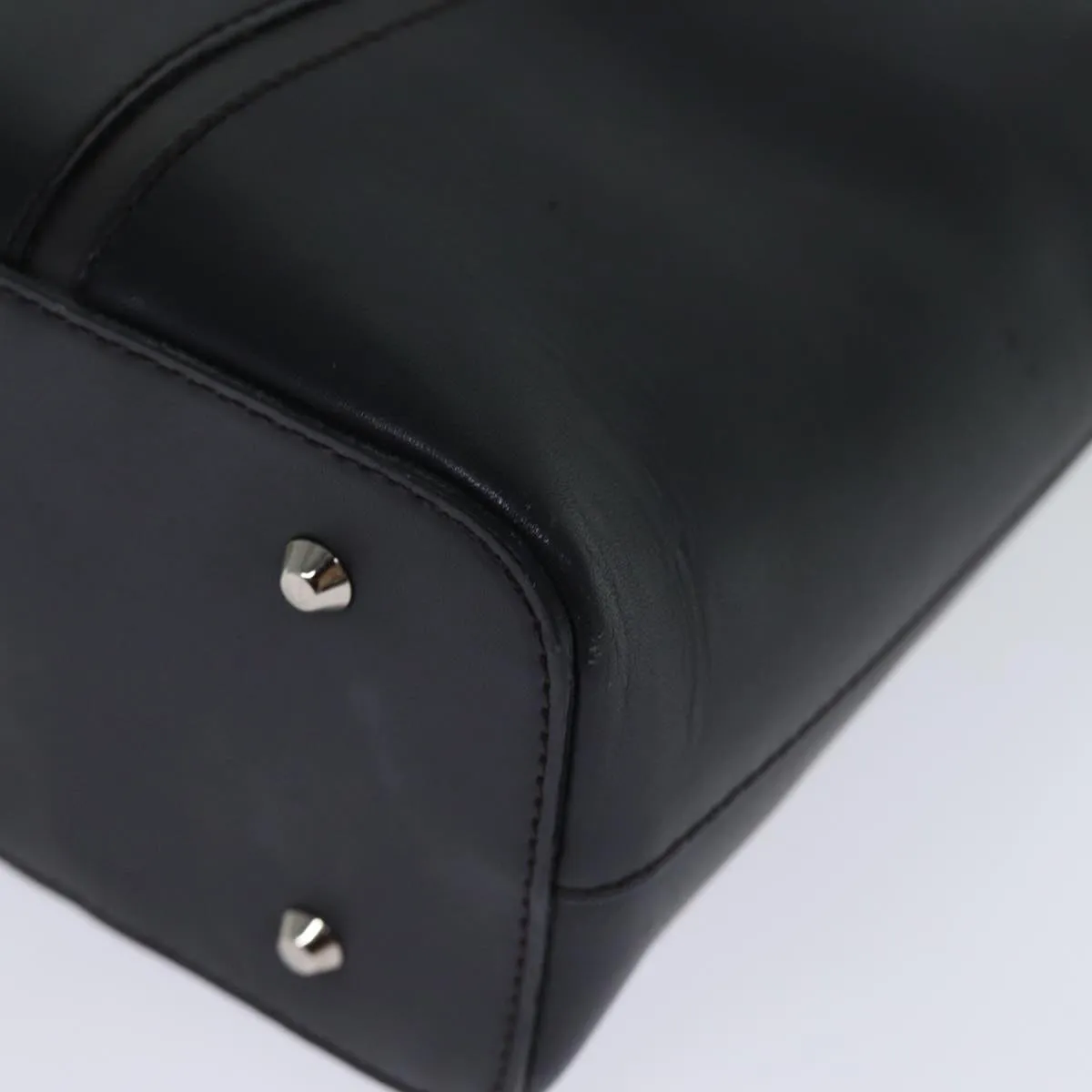 BURBERRY Tote Bag Leather Black  bs14319