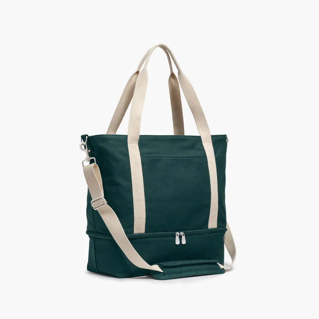Catalina Deluxe Tote - Eco Friendly Canvas - Dark Green