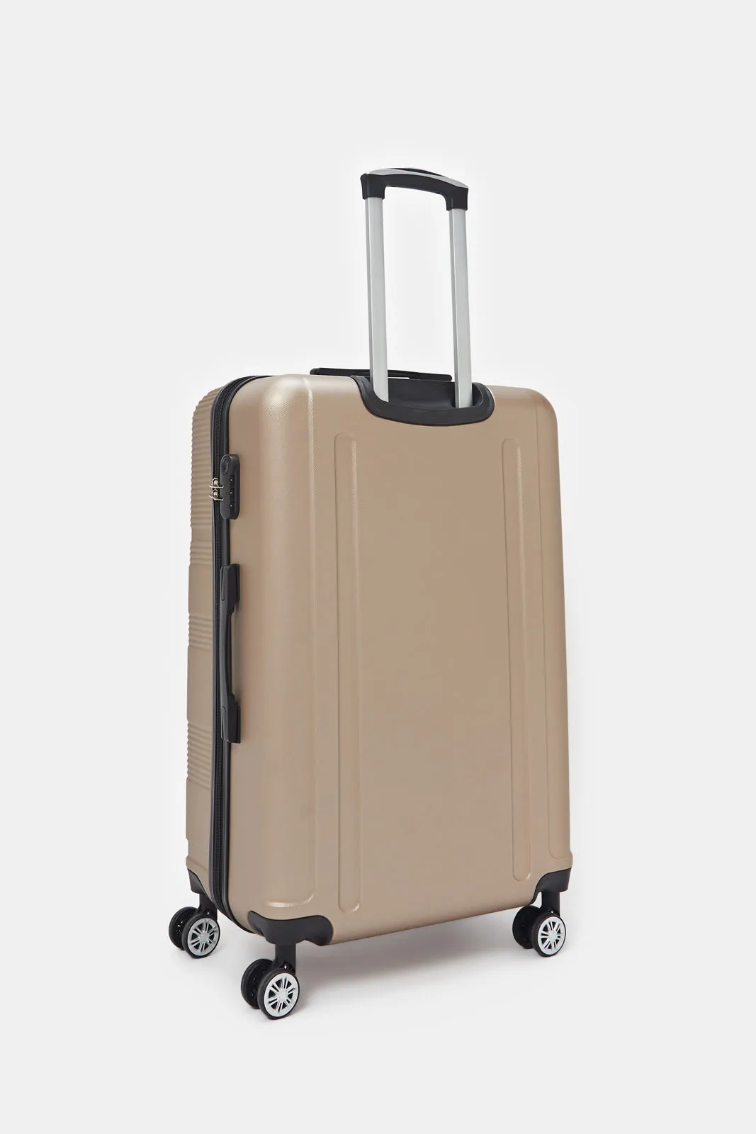 Gold Textured Abs Trolley Luggage (24Inch)