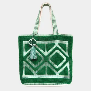 iLLASPARKZ Boho Pom Pom Tassel Tote Bag