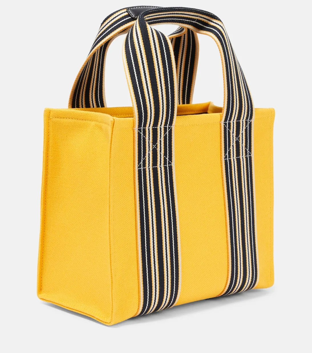 Loro Piana Mini Suitcase Striped Canvas Tote Bag, Multicolor