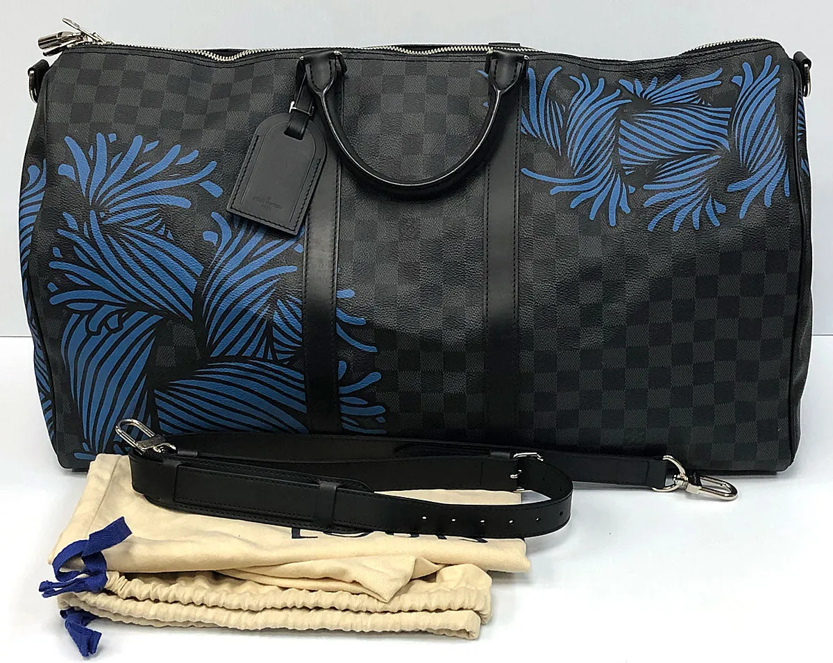 Louis Vuitton Keepall Bandouliére 55 Christopher Nemeth Limited Edition