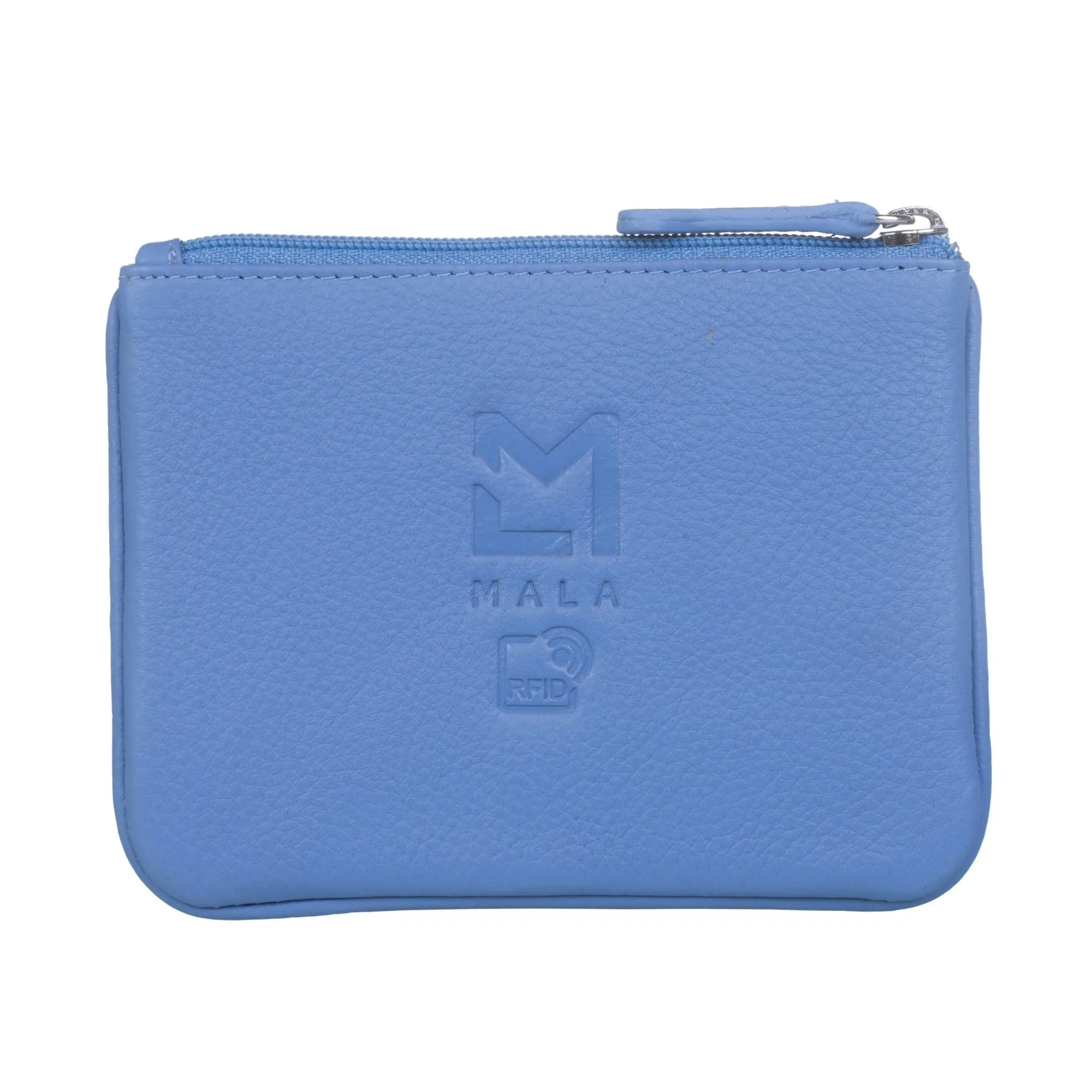 Mala Leather Blue Coco's Best Seat in the House Dog Coin & Card Holder