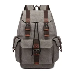 Men's Canvas Laptop Backpack - Fits 15.6 Inch