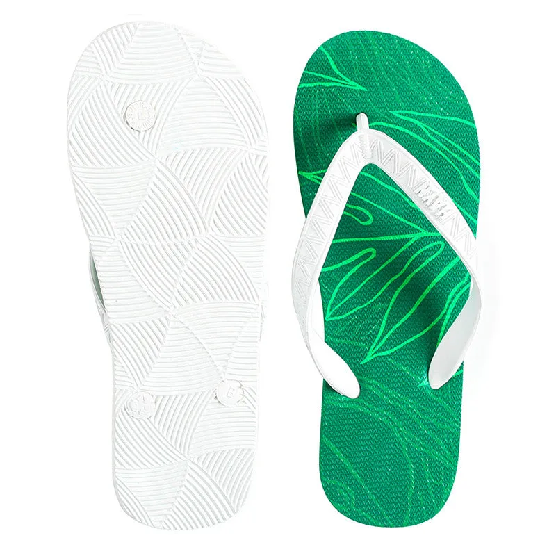 Men's Sig Zane Slippers (Ulumaka) Green