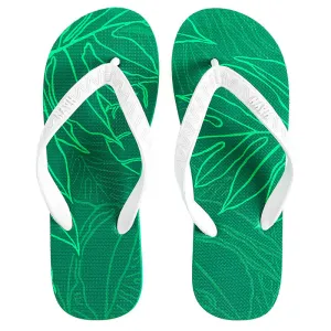 Men's Sig Zane Slippers (Ulumaka) Green