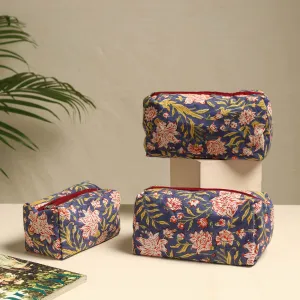 Multipurpose Handmade Cotton Toiletry Bags (Set of 3) 05
