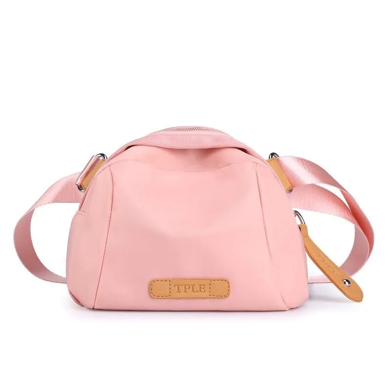 Nylon Circular Shoulder Bags For Women