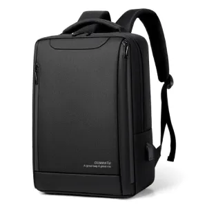 OUMANTU 2106-1 Business Backpack Men Casual Computer Bag(Black)
