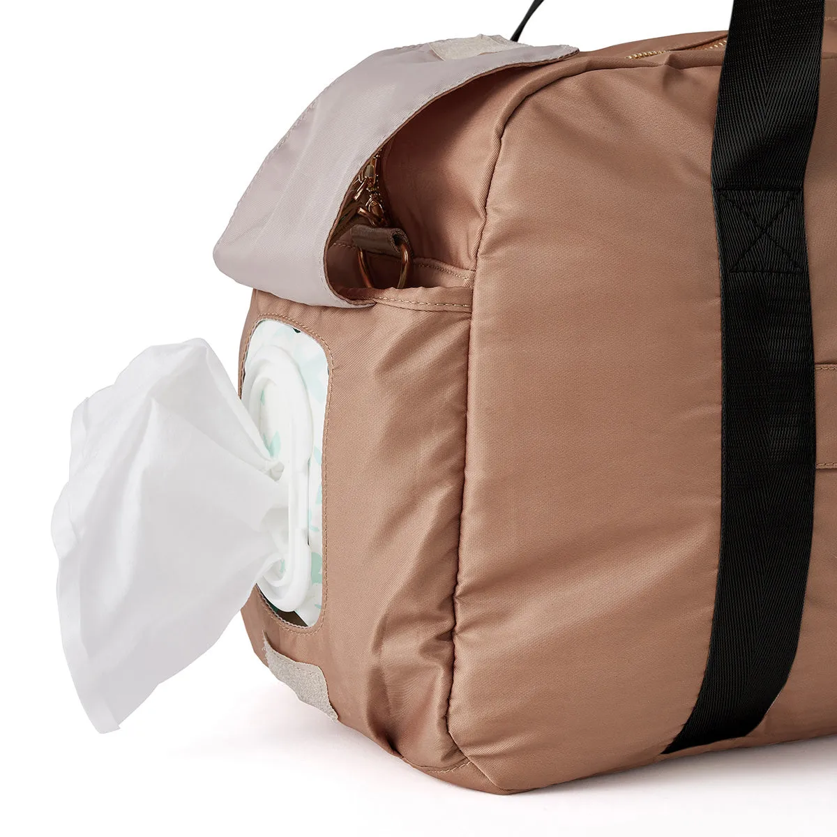 Pretty Brave Stella Baby Bag - Caramel/Black