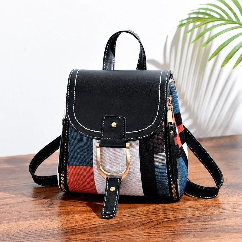 PU Leather Fashion Design Backpack For Women