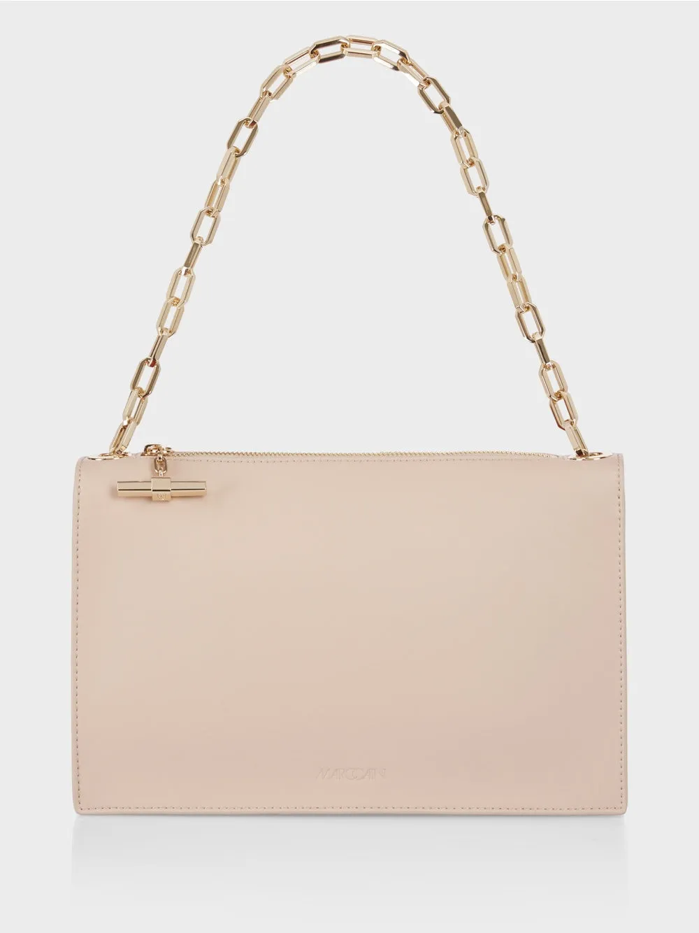recycled leather shoulder bag