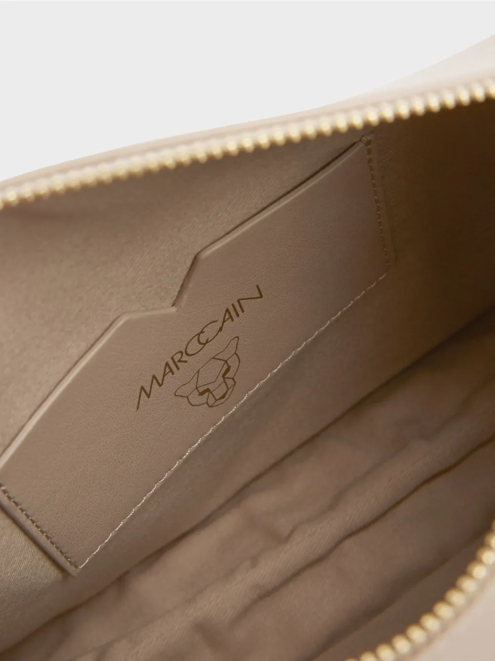 recycled leather shoulder bag