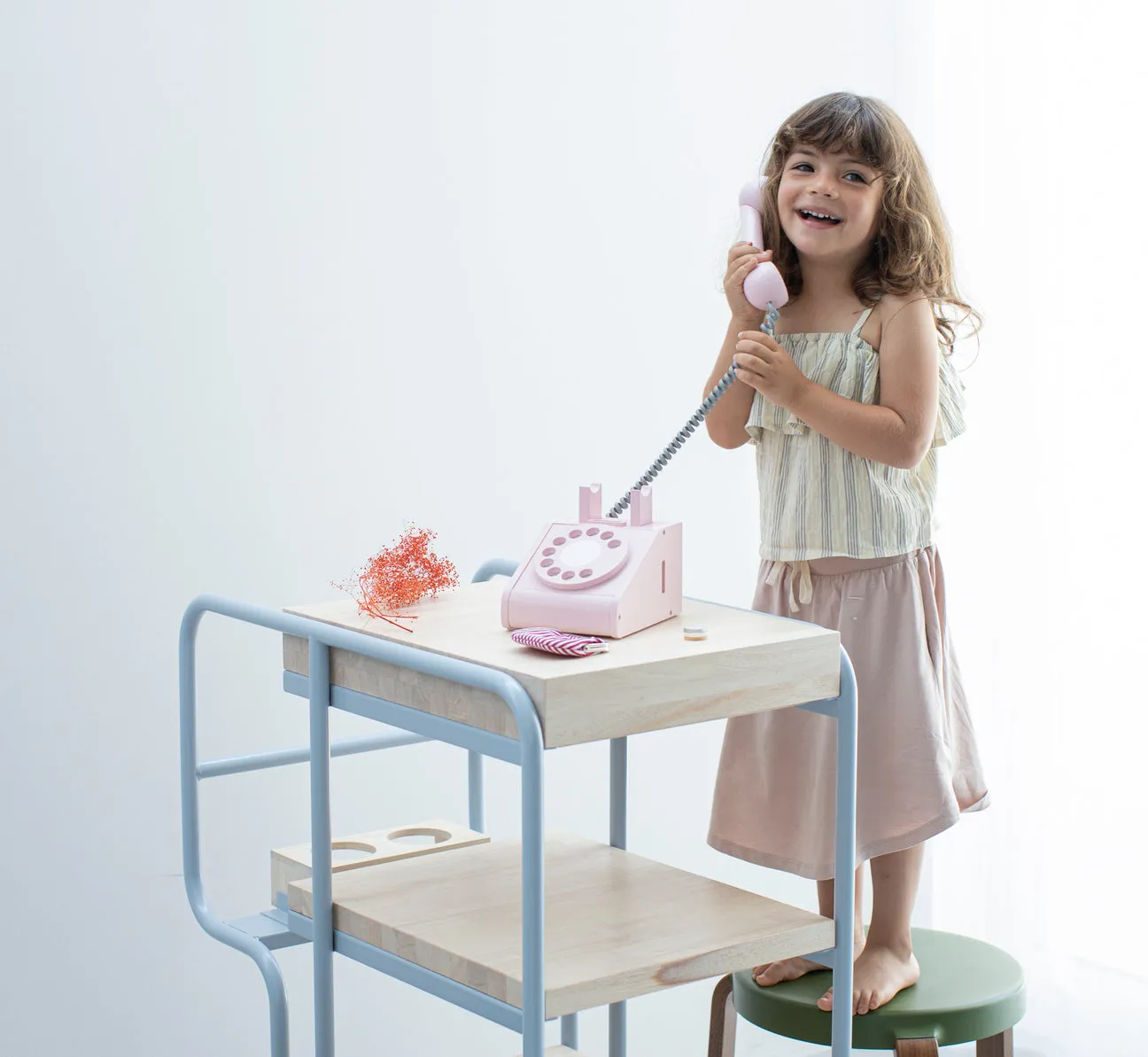 Retro Play Telephone - Pink by kiko & gigi