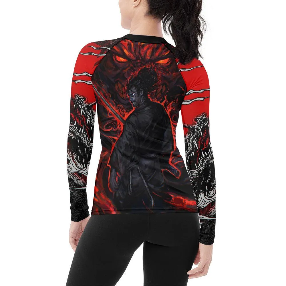 Samurai Musashi Women's Long Sleeve Rash Guard