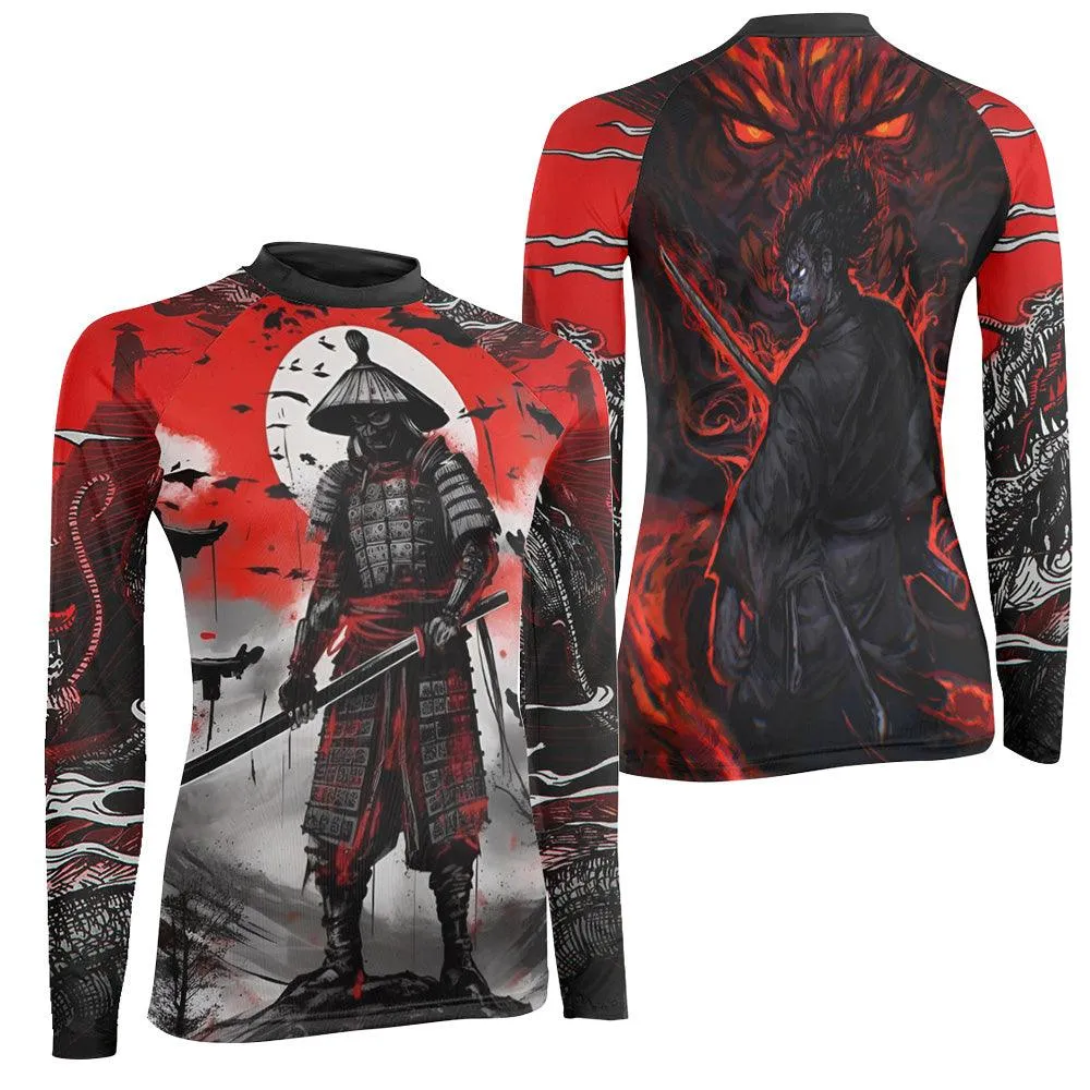 Samurai Musashi Women's Long Sleeve Rash Guard