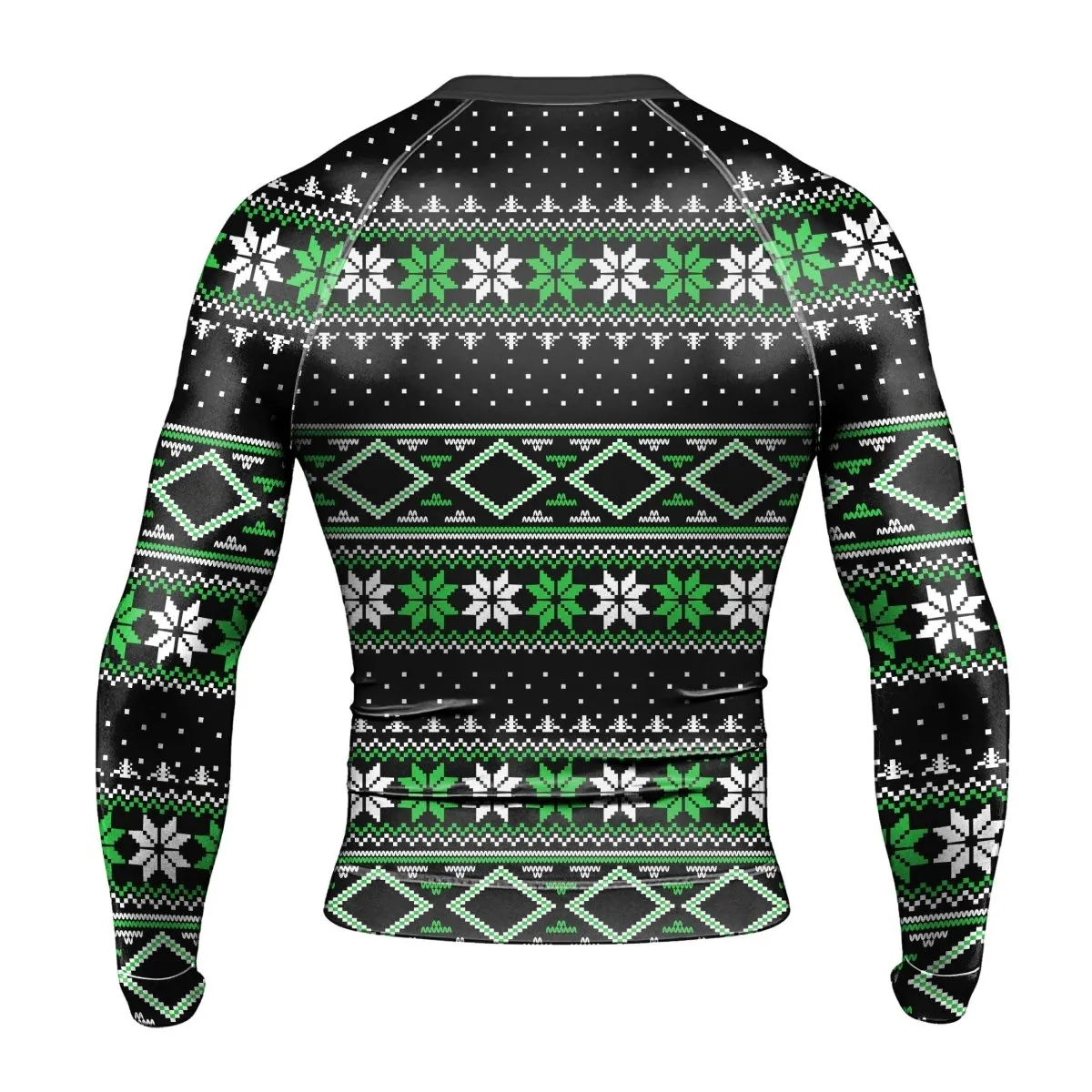 Santa Christmas Man Long Sleeve Rash Guard