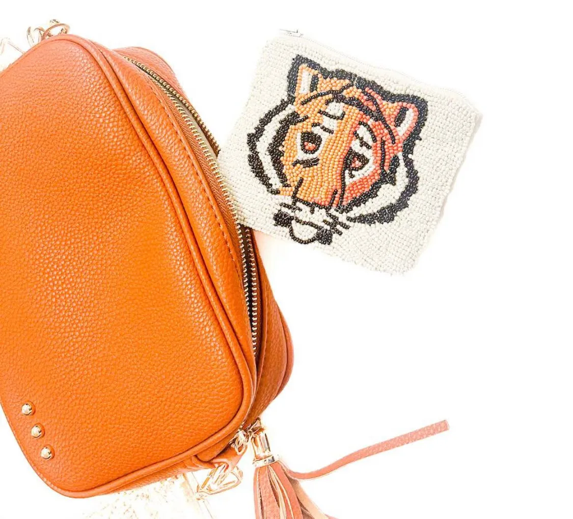 Seed bead coin purse