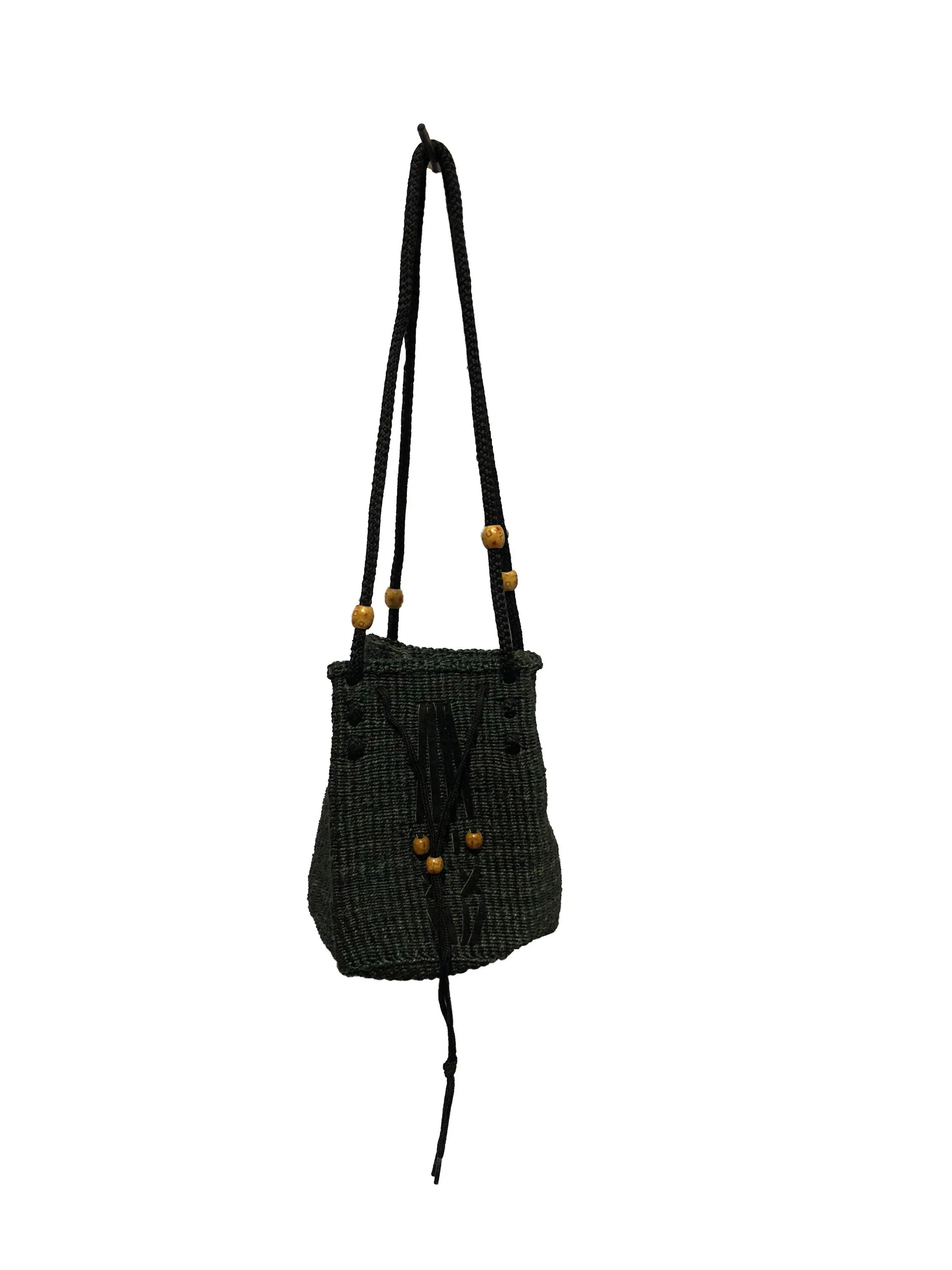 Sisal Tribal Ethnic Kiondo Tote Shoulder Bag Purse Cowrie Beads
