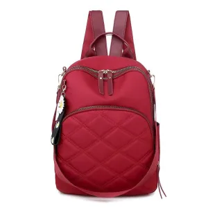 Teenage Girls Plaid Female Backpacks