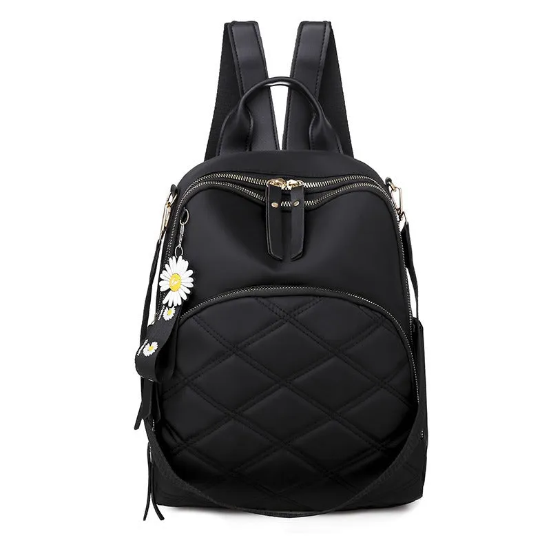 Teenage Girls Plaid Female Backpacks