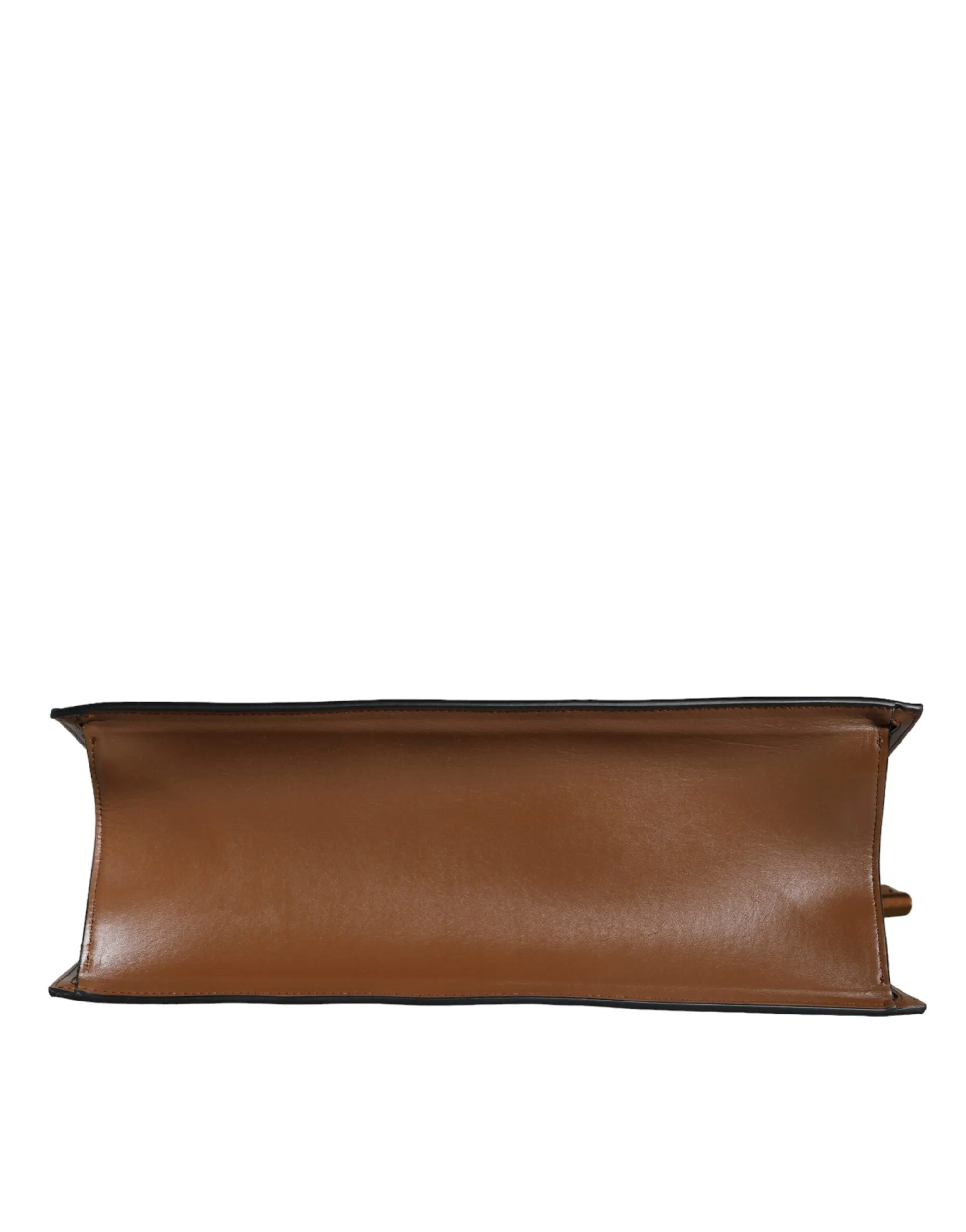 Versace Nude Brown WordPrint Bag