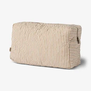 Wash Bag Small Ziggy - cappucino stripe