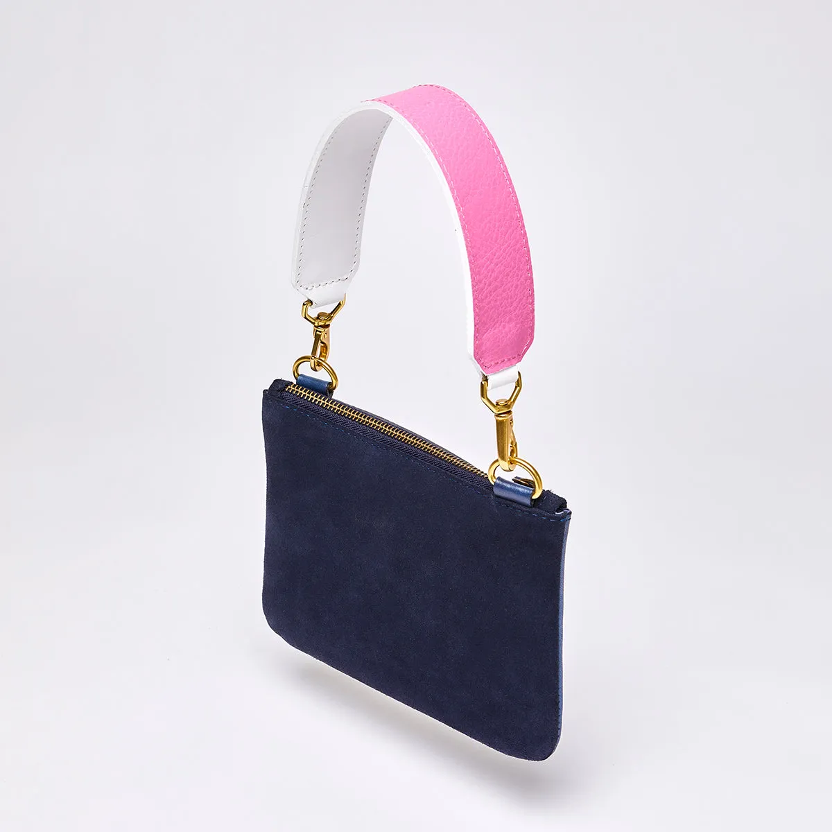 Wilson Bag in Navy Leather   Suede by LPOL