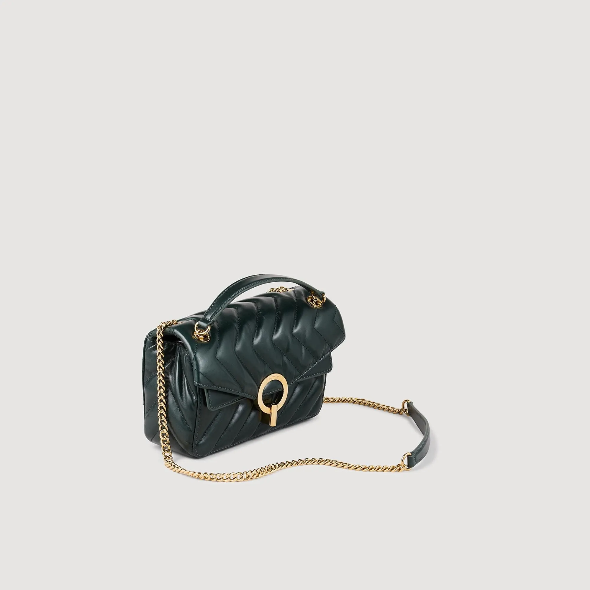 Yza Pm Yza Small Plain Leather Bag Forest Green