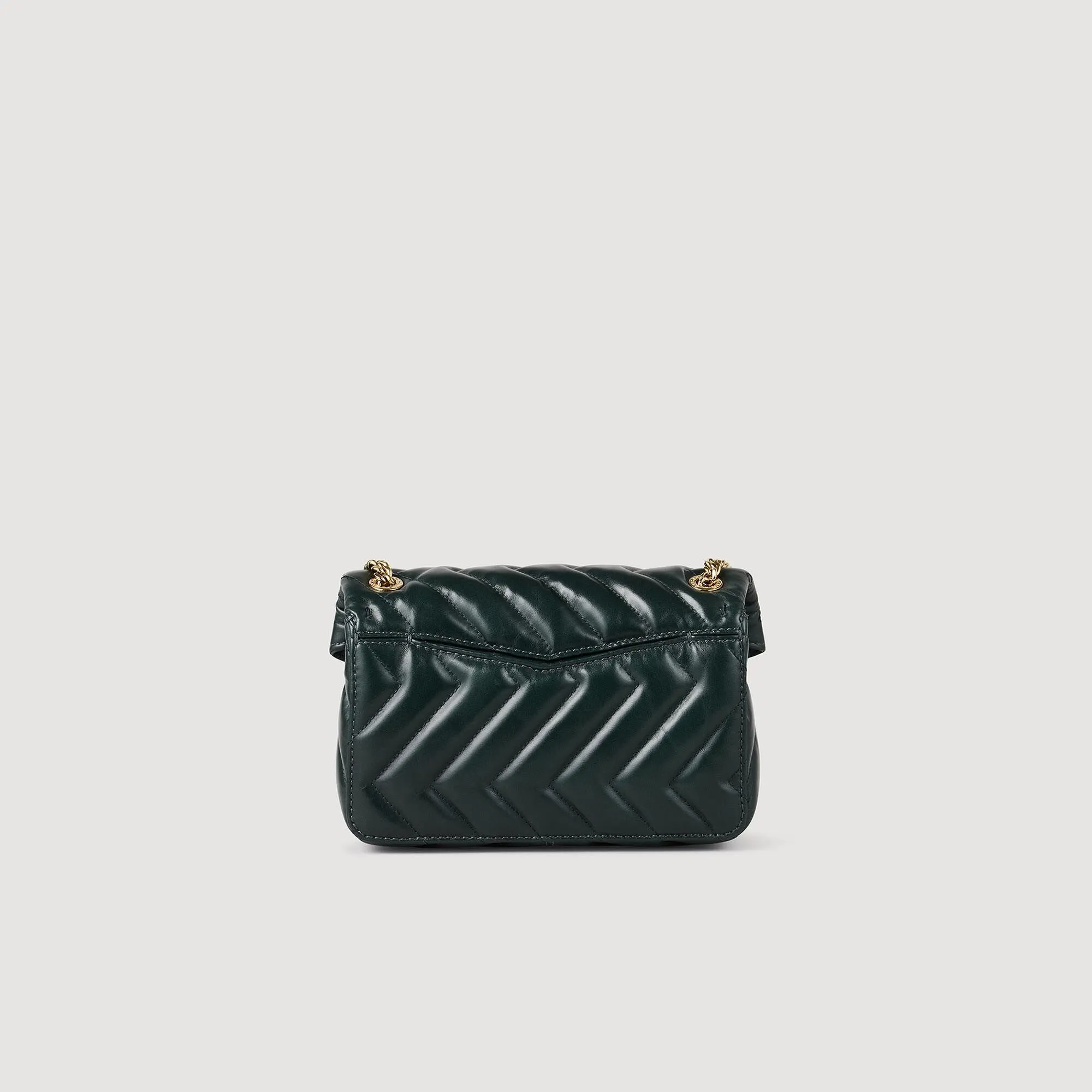 Yza Pm Yza Small Plain Leather Bag Forest Green