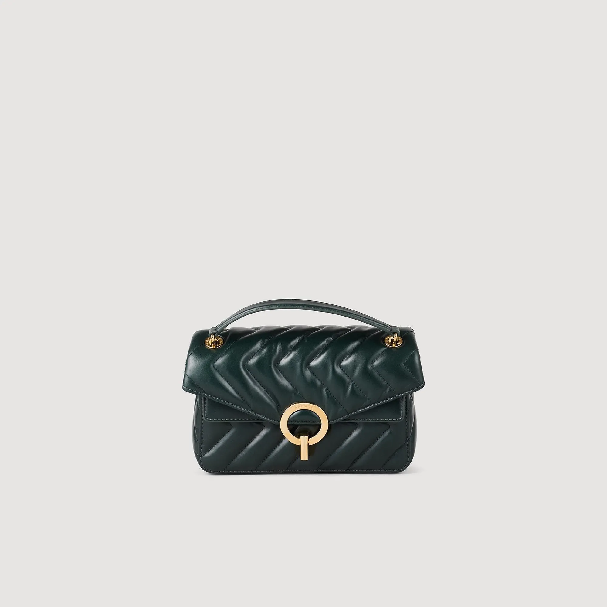 Yza Pm Yza Small Plain Leather Bag Forest Green