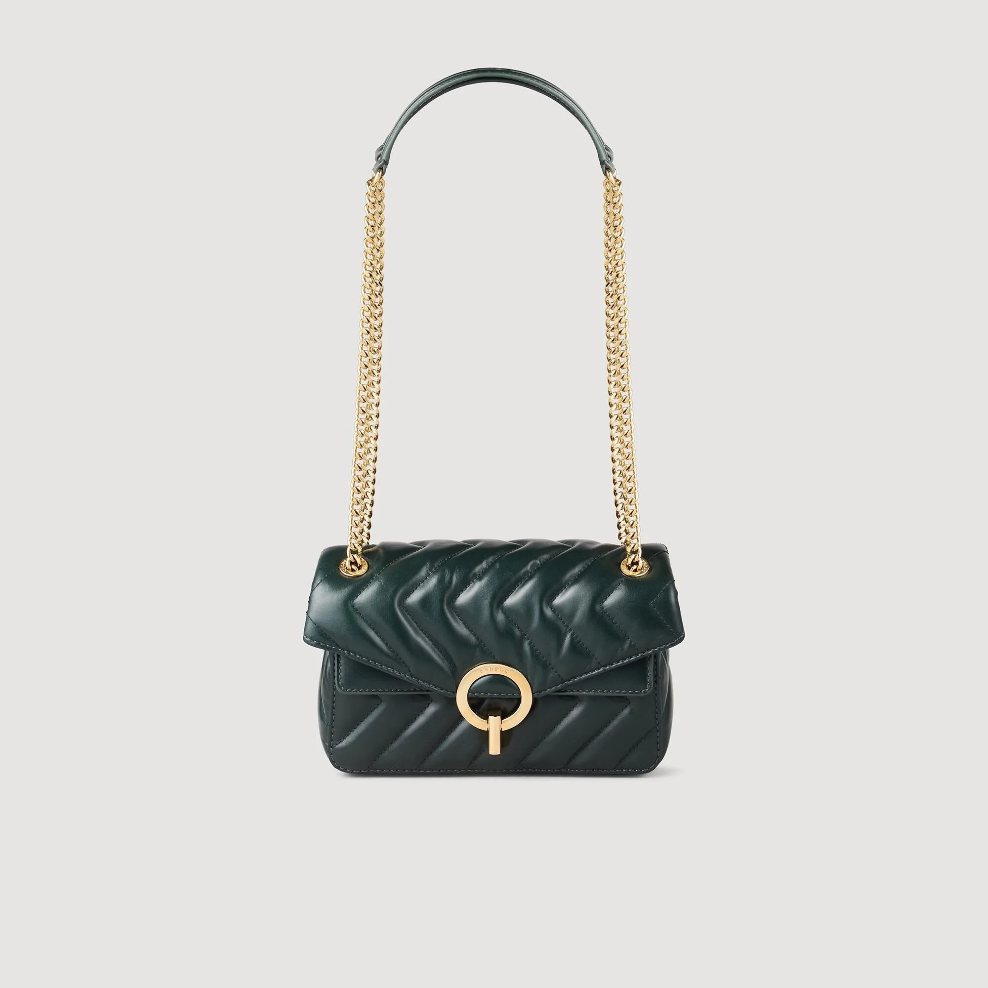 Yza Pm Yza Small Plain Leather Bag Forest Green